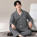 Men's 100% Pure Cotton Long-Sleeve Pajama
