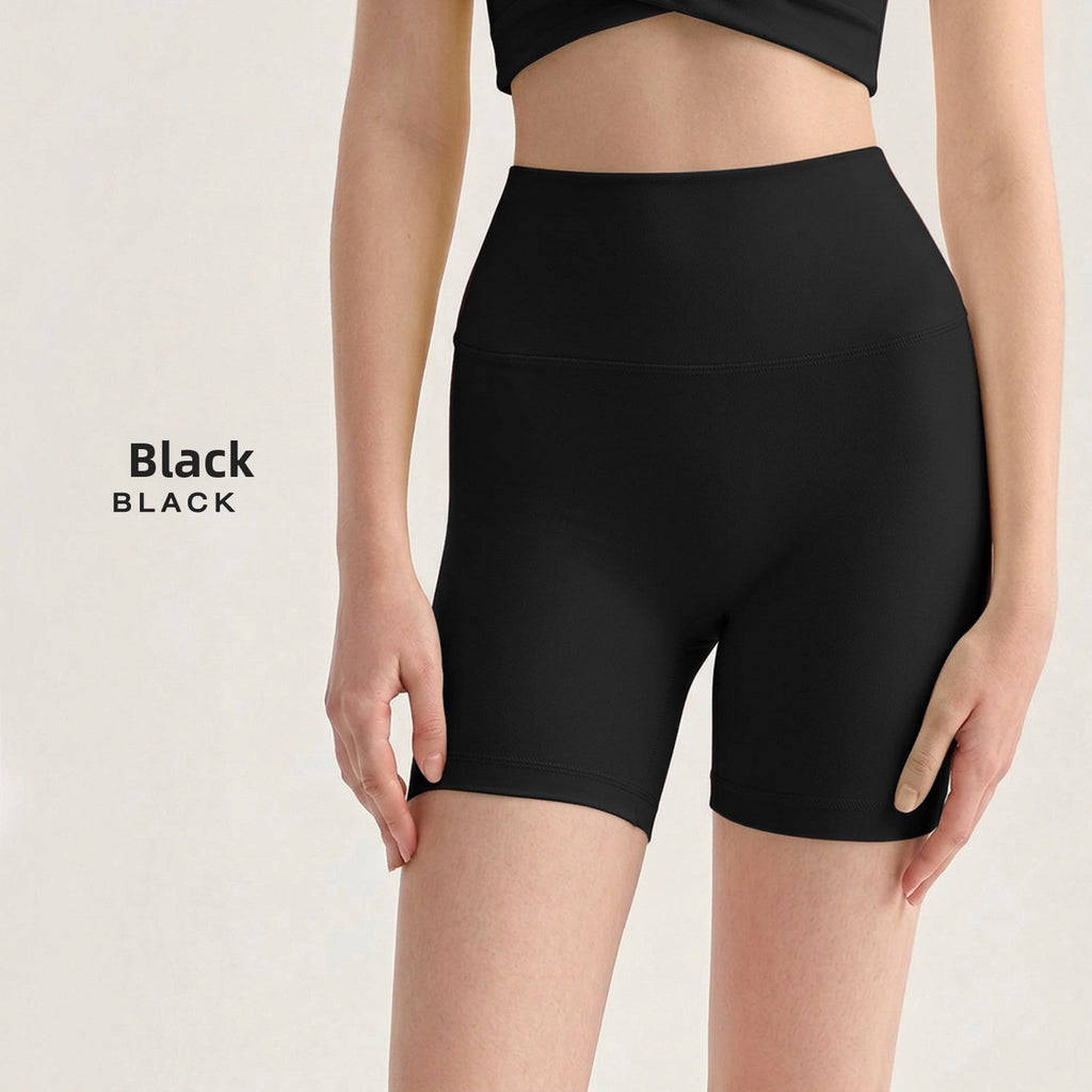 High-Waisted Seamless Yoga Shorts