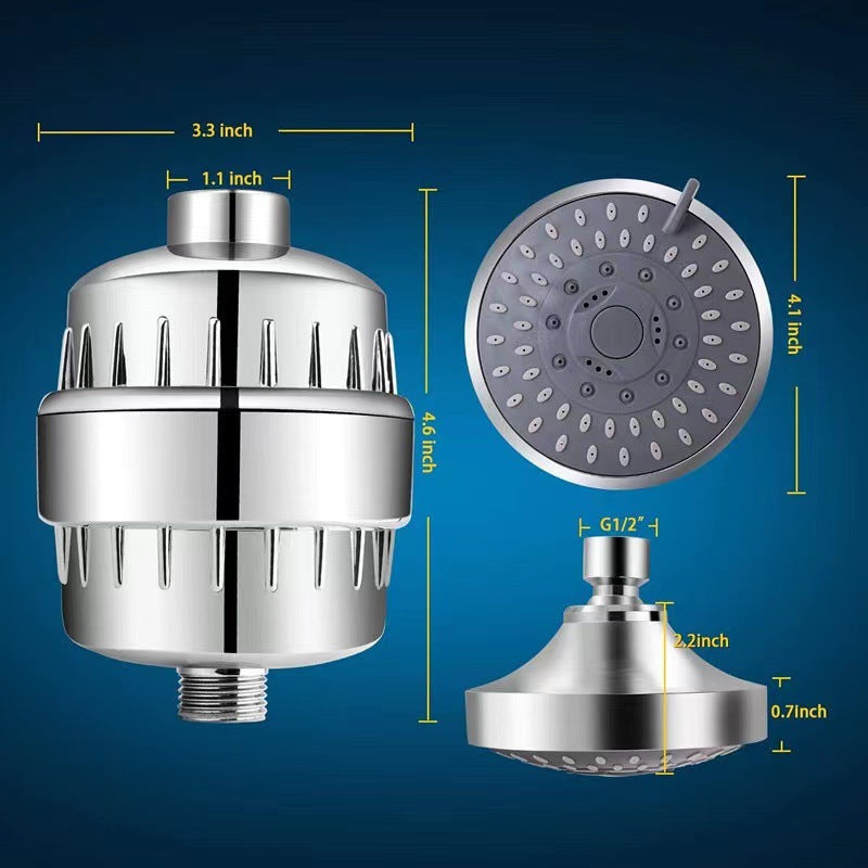 Showerhead set with filter