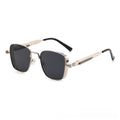 Retro Steampunk Metal Sunglasses Square Frame UV Protection