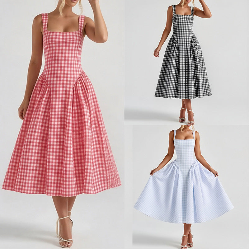 French Elegant Retro Strap Dress