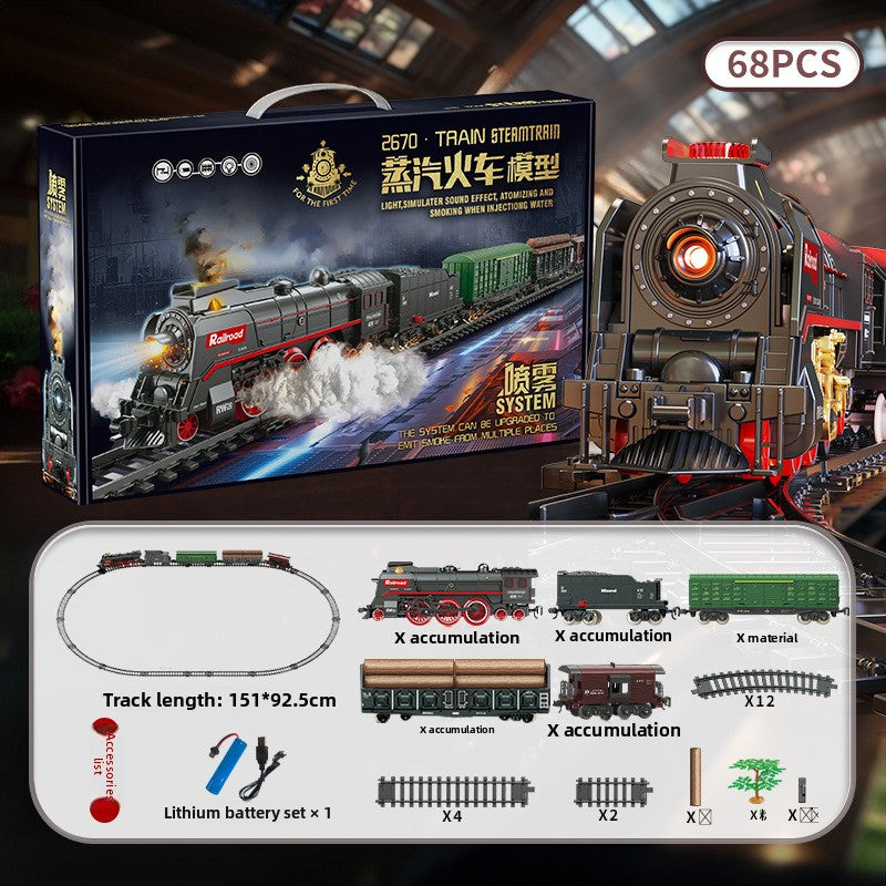 Christmas electric remote control train toy