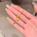 Golden Vintage Heart Tassel Adjustable Chain