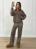 Striped Wide-Leg Pants