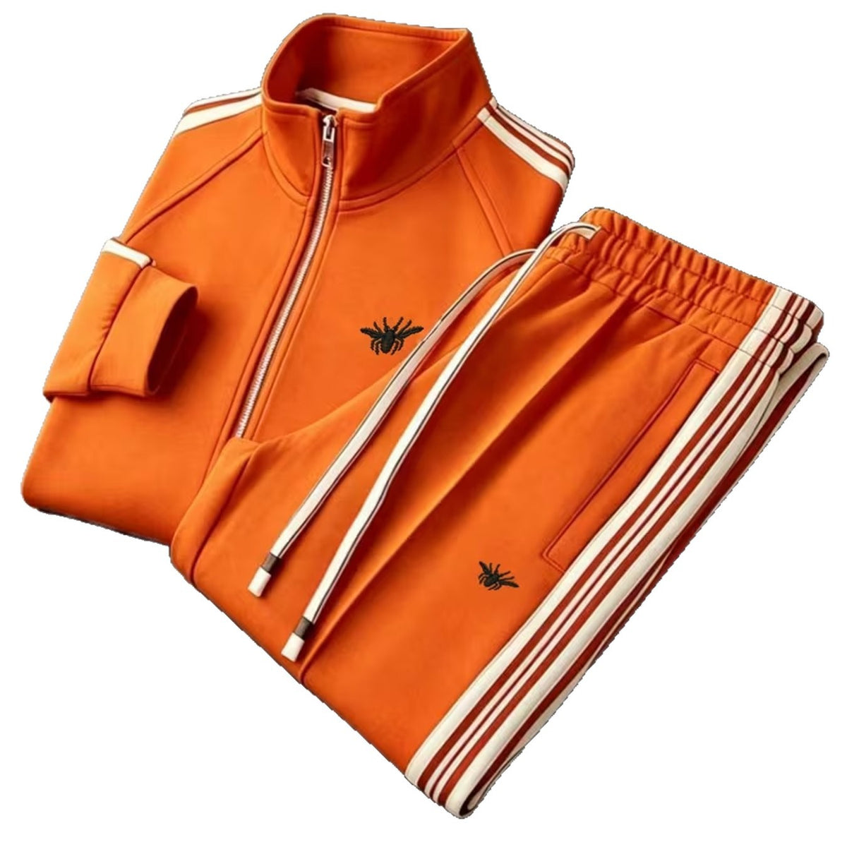Men's Zip-Up Jacket and Pants Set Digital Print Long Sleeve Tracksuit