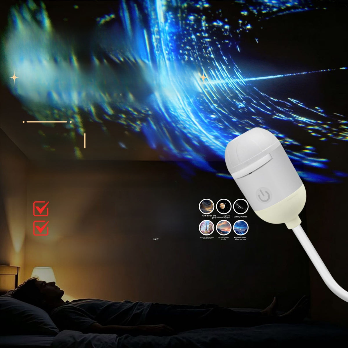 Star Projection Night Light
