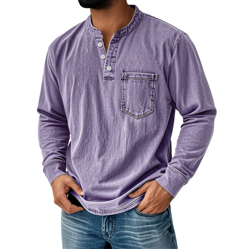 Mens Half Zip Long Sleeve Sweatshirt