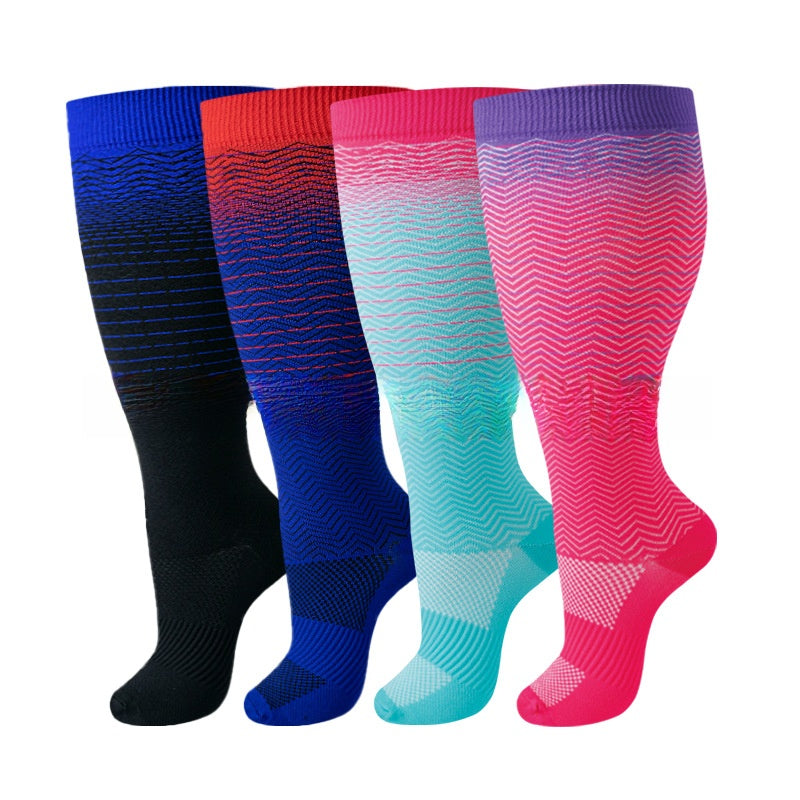 Thickened and oversized compression stockings
