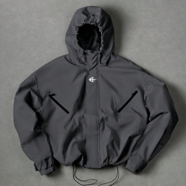 Mens Casual Hooded Windproof Jacket
