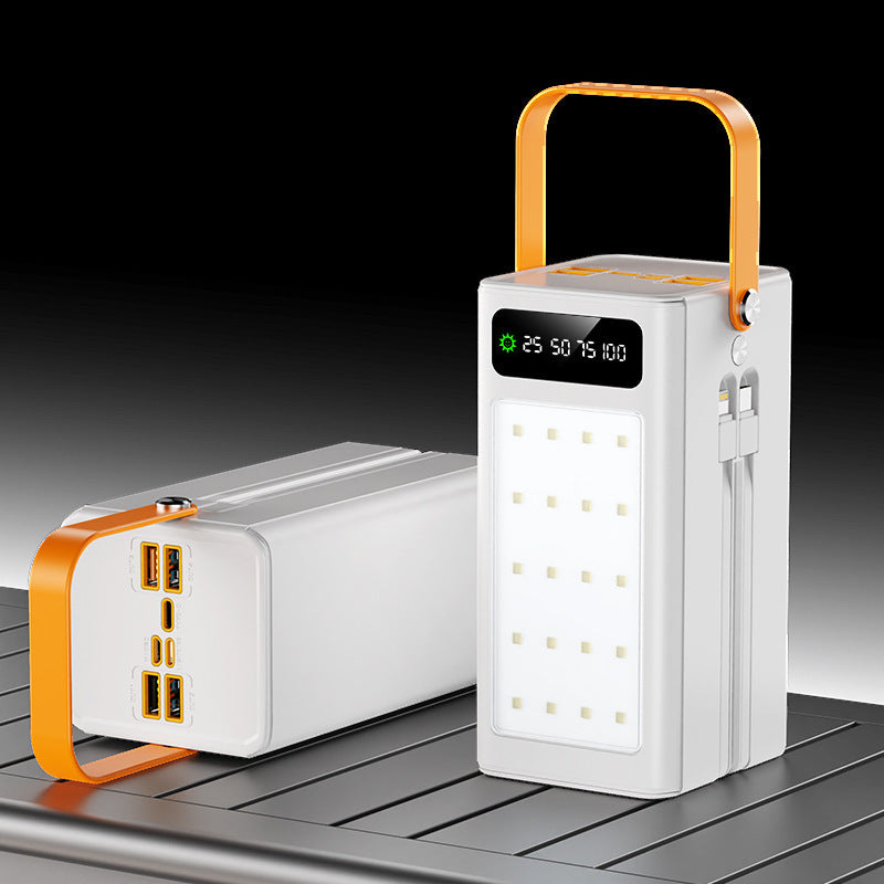 Solar Power Bank with LED Light