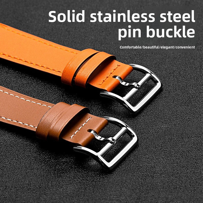 Genuine leather waterproof cowhide watch strap