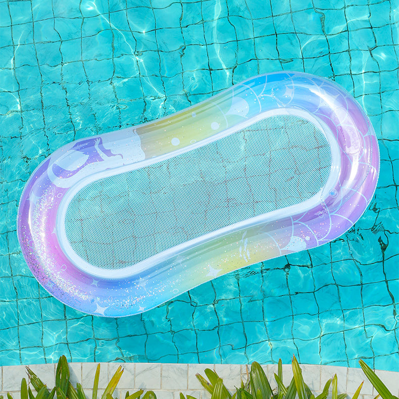 Mermaid floating bed adult swimming ring water inflatable