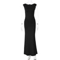 Womens Slim Fit Pleated Dress