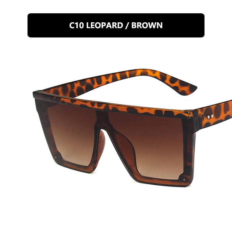 Purple Retro Square Frame Sunglasses