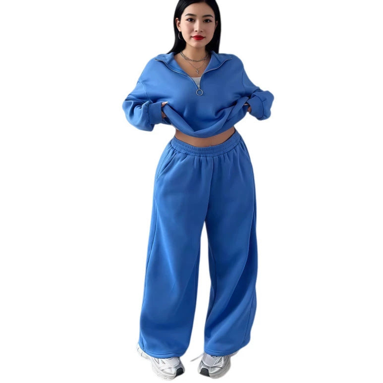 T-shirt and high-waisted pants set