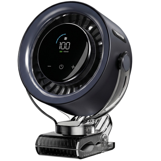 Rechargeable Desktop Circulation Fan with Digital Display