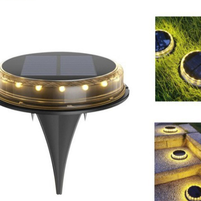 Solar-powered ground lights
