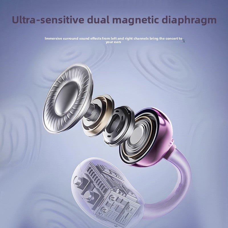 Wireless Bluetooth Headset B23 Clip-On with Digital Display