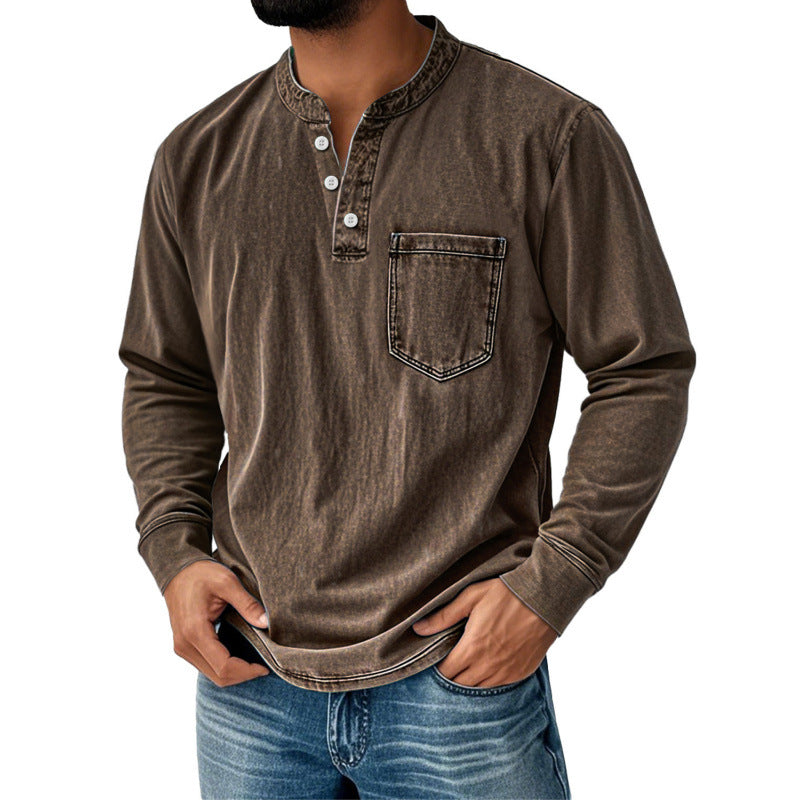 Mens Half Zip Long Sleeve Sweatshirt