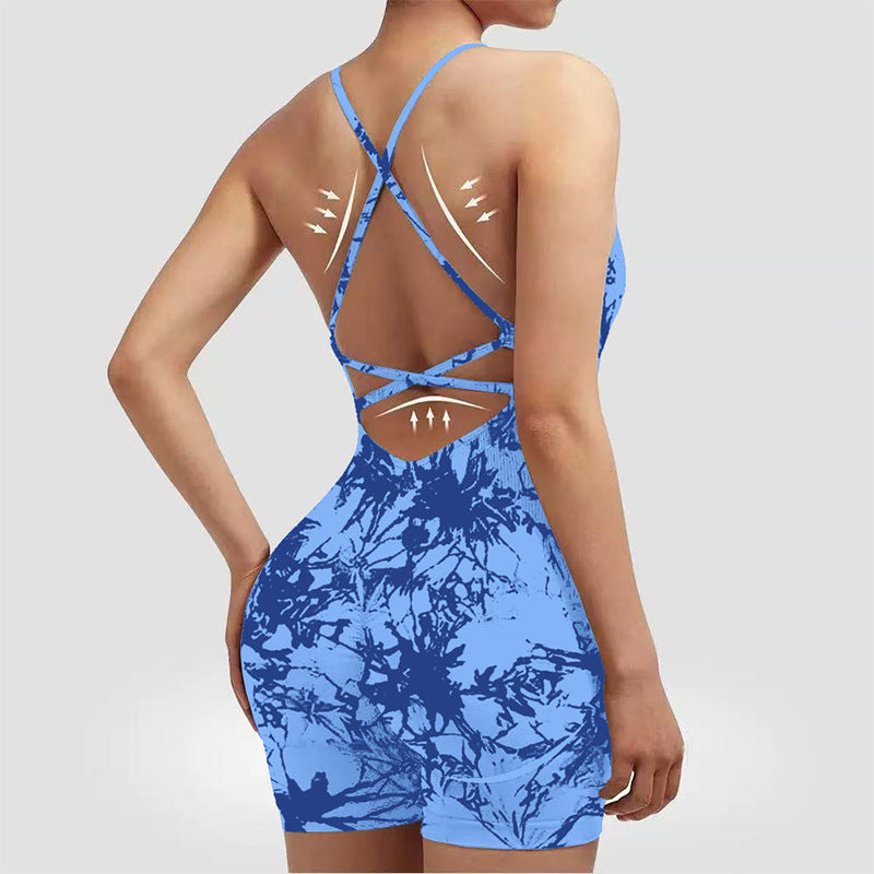Women's Yoga Jumpsuit with Shorts