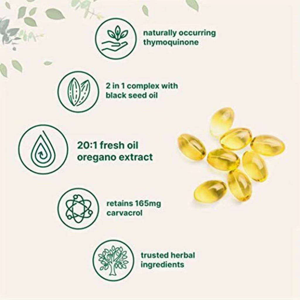 Oregano oil soft capsules