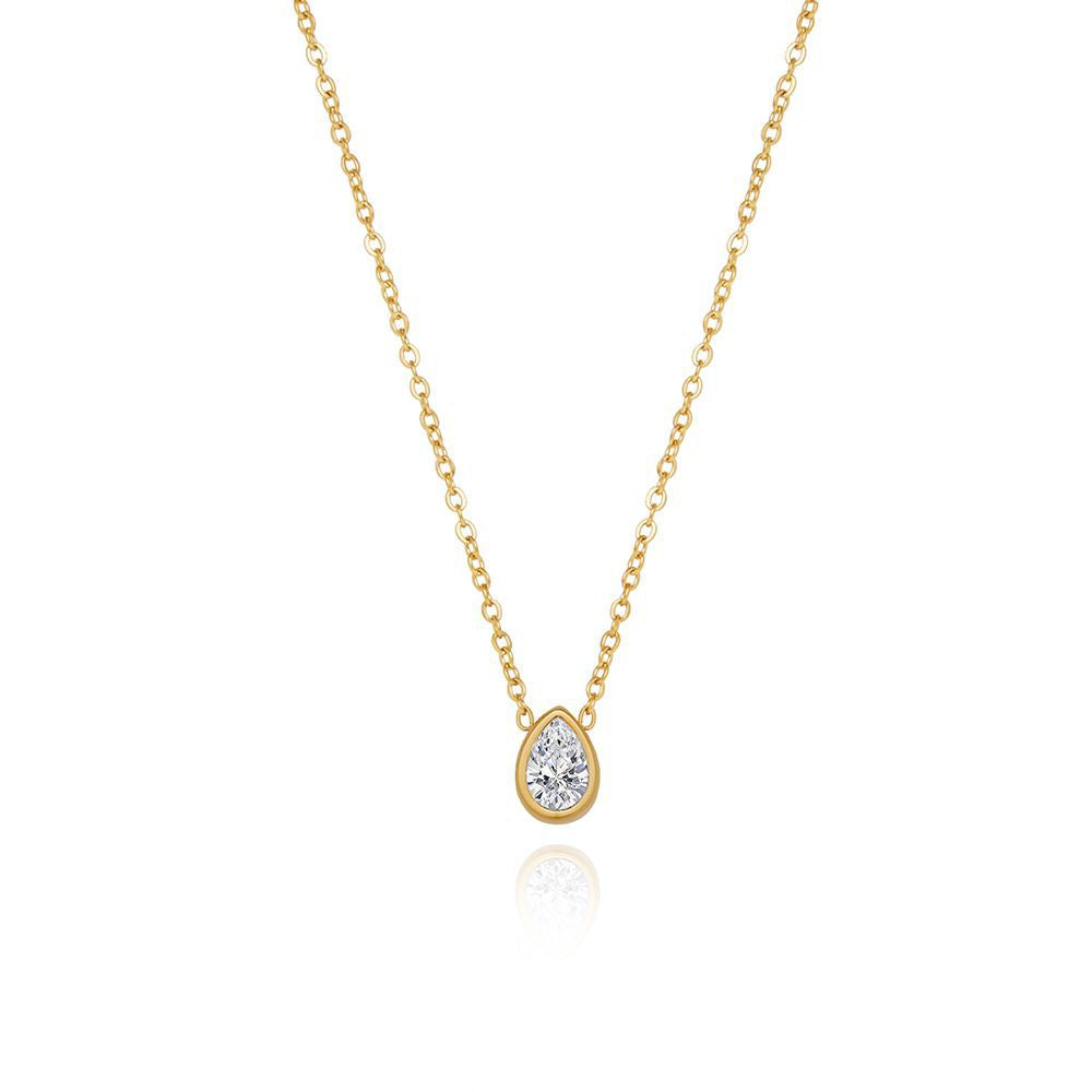 Pear-shaped waterdrop necklace