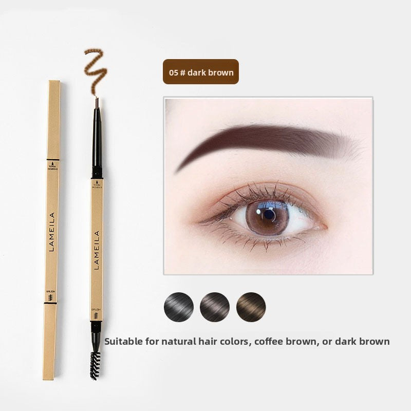 Small gold bar eyeliner brush