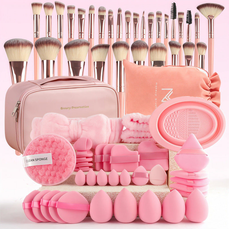 67-Piece Makeup Brush and Sponge Kit