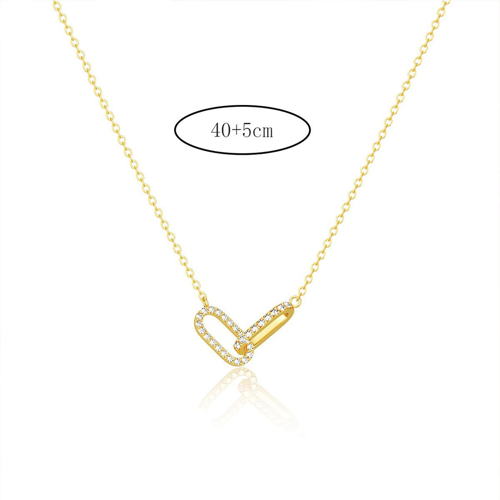 Paperclip Pendant Necklace