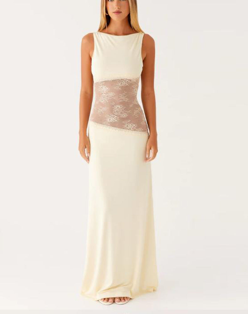 Backless long dress