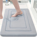 Back Pattern Coral Fleece Bathroom Floor Mat