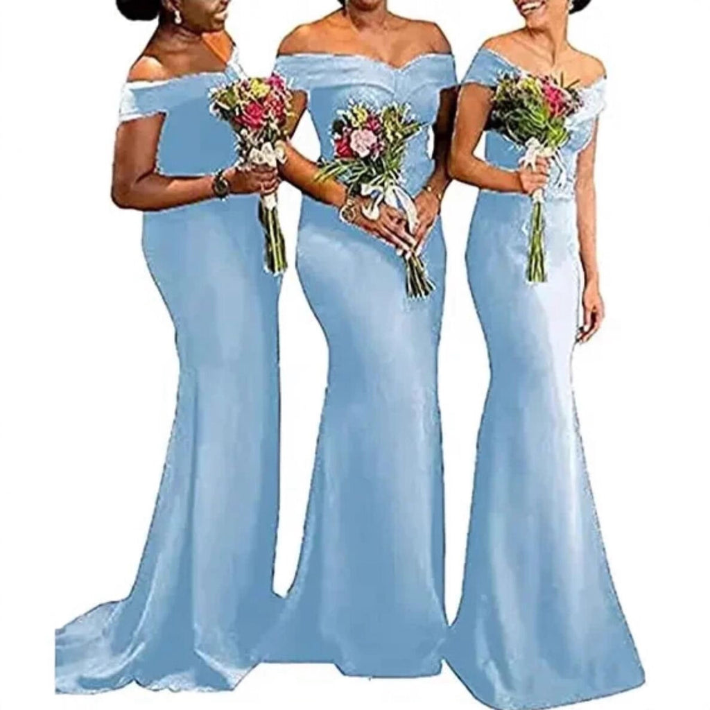 Elegant and simple women's evening dress