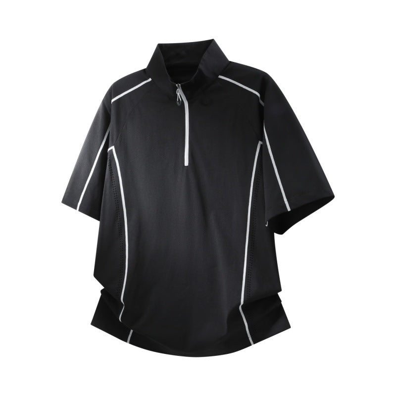Mens Athletic Half Zip Sportswear Set
