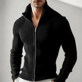 Mens Zip-Up Stand Collar Jacket