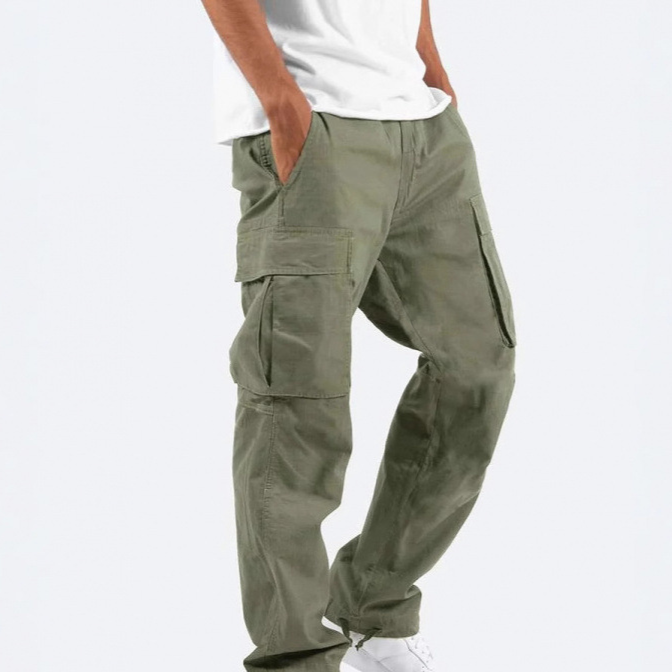 Mens Drawstring Cargo Pants