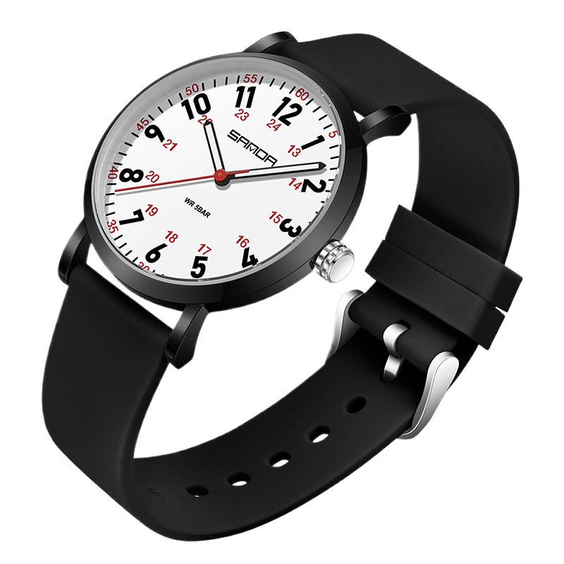 Fashion Quartz Watch with Luminous Dial and Waterproof Design