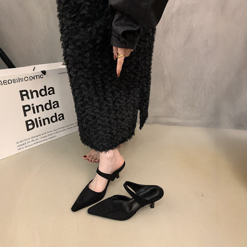 Women's Pointed Toe Stiletto Heeled Sandals