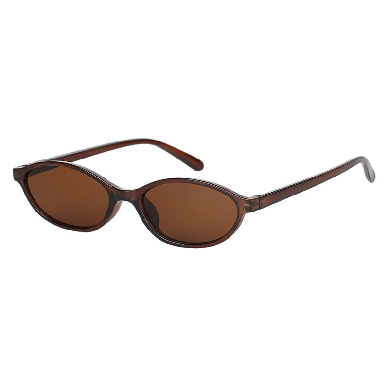 Women's Oval Cat-Eye UV400 Sunglasses Lightweight PC Frame
