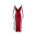 Women's V-Neck Backless Mermaid Evening Dress