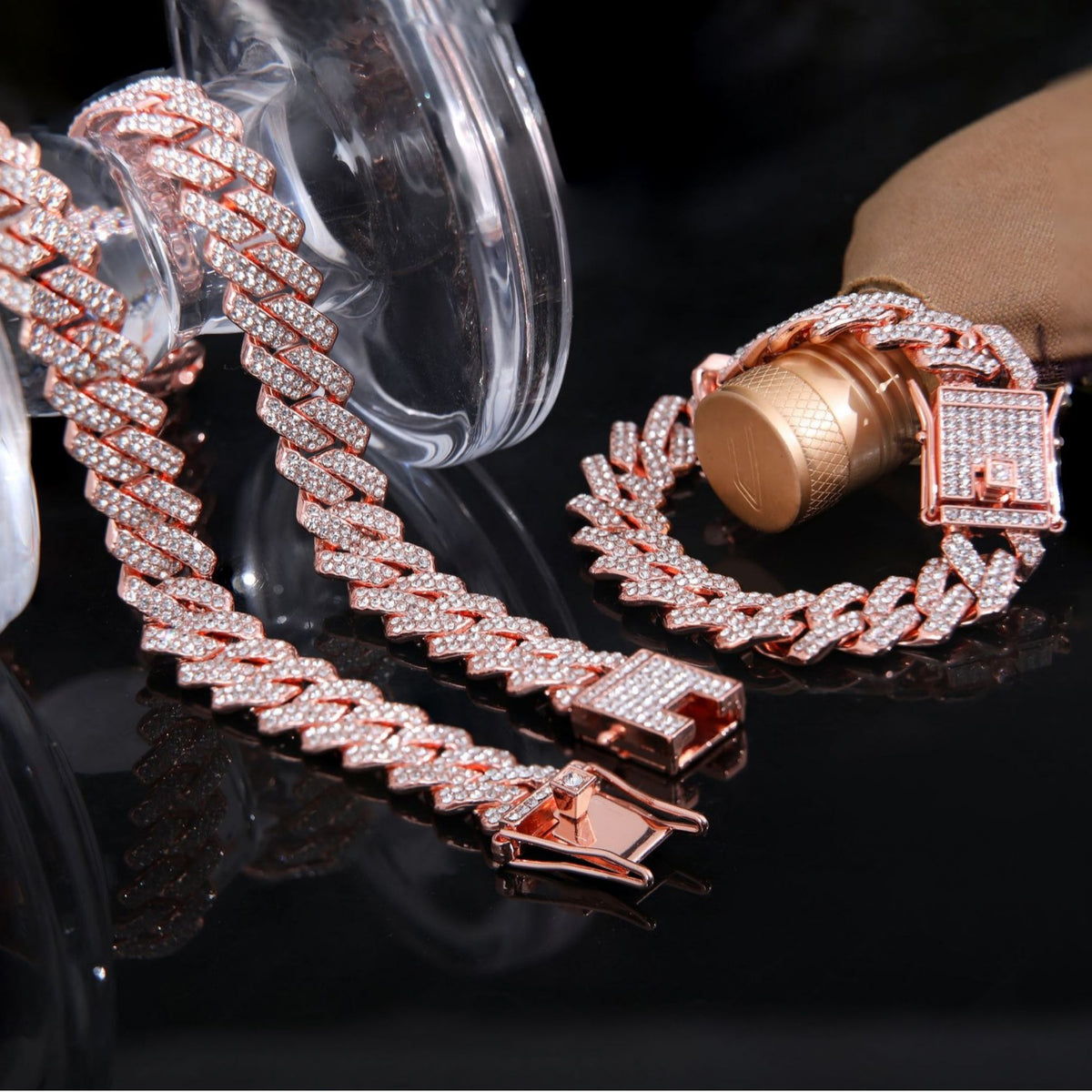 Diamond Cuban Chain Necklace Hip Hop Style