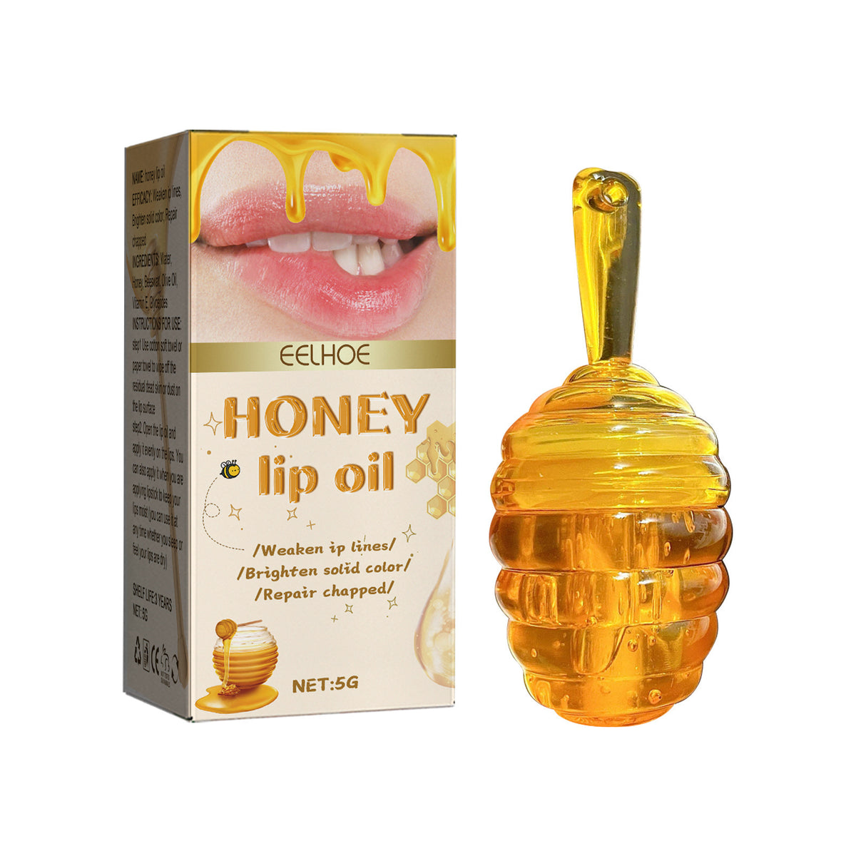 Eelhoe Honey Lip Oil Moisturizing Hydrating Care