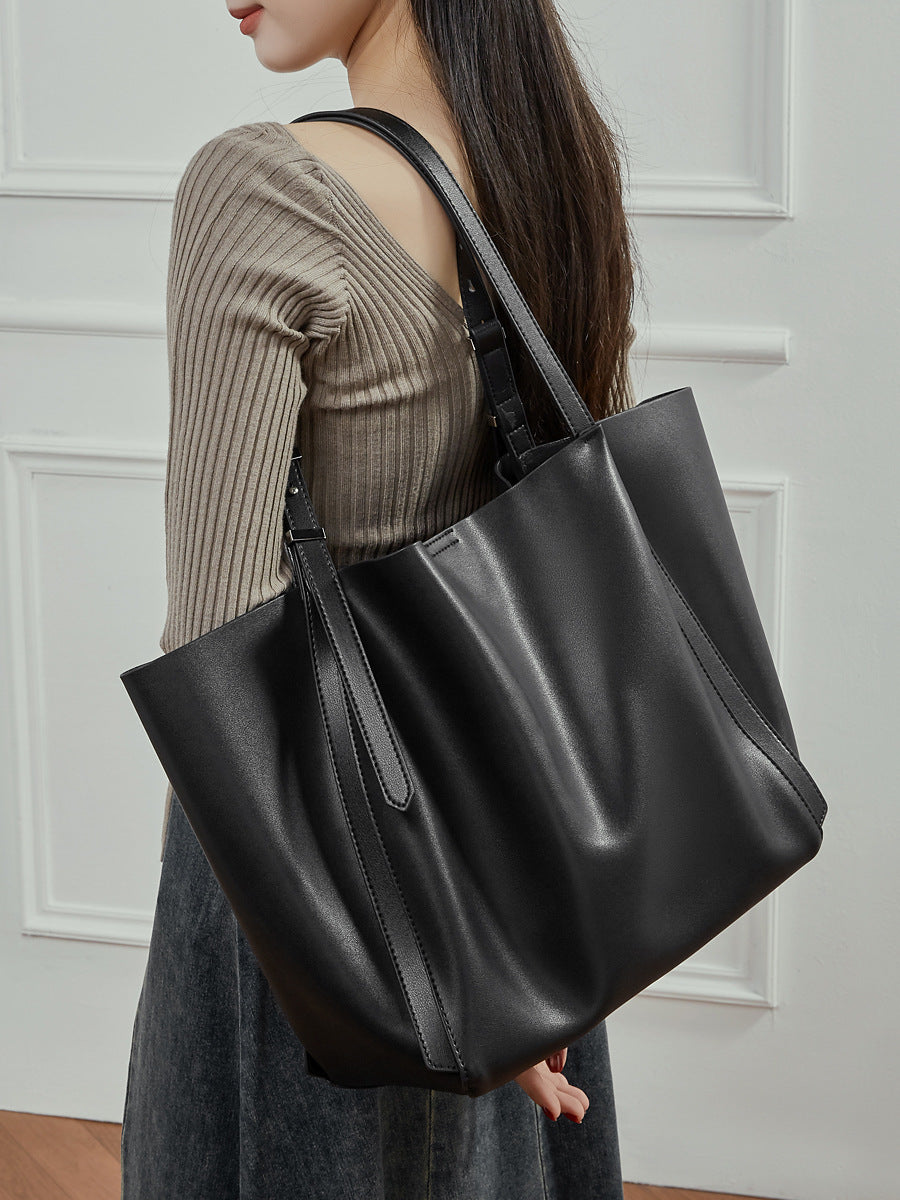 Genuine Leather Women Tote Bag