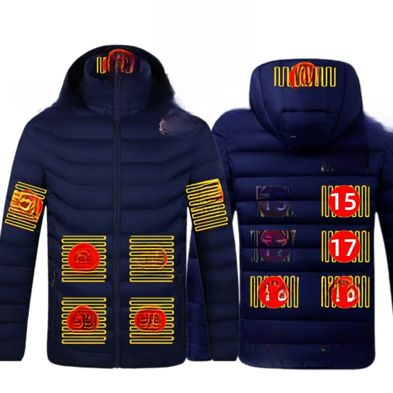 Thermal cotton coat with heating function