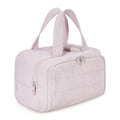 Partitioned Makeup Storage Bag with Wide Opening