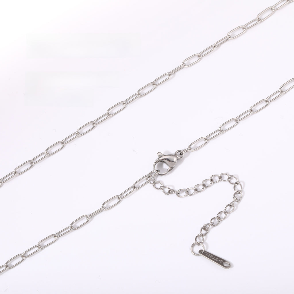 Versatile Braided Chain and Blade Necklace