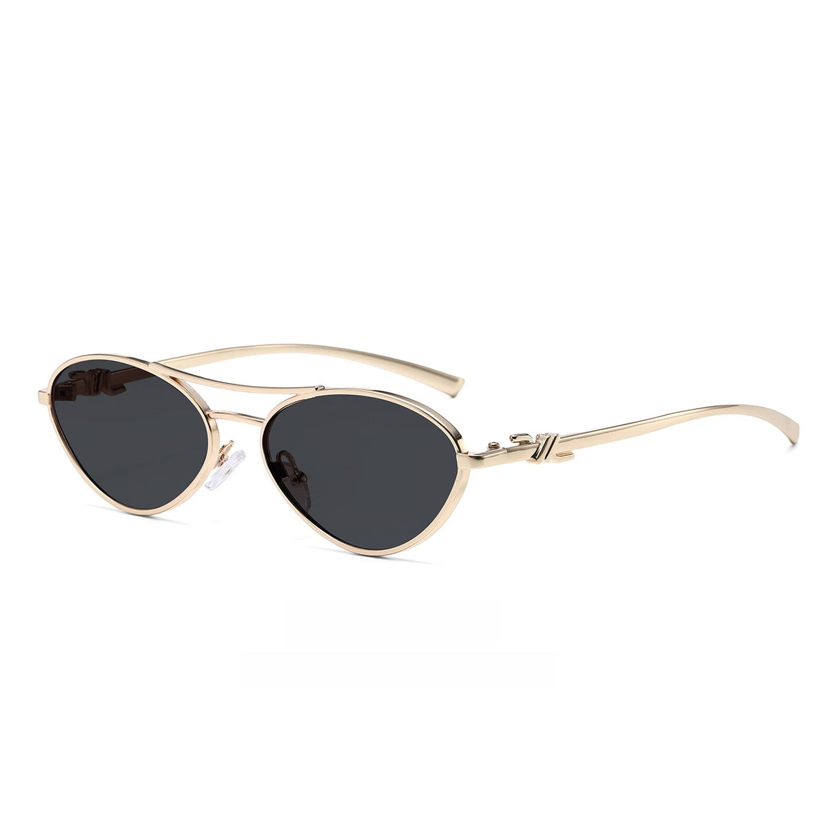 Oval Metal Frame Sunglasses
