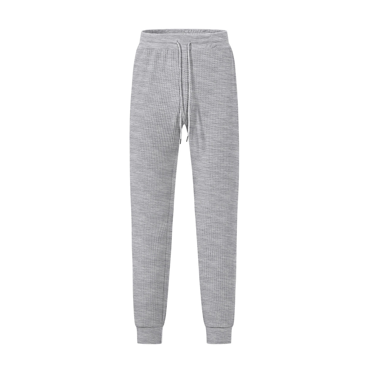 Mens Solid Color Jacquard Slim Fit Jogger Pants