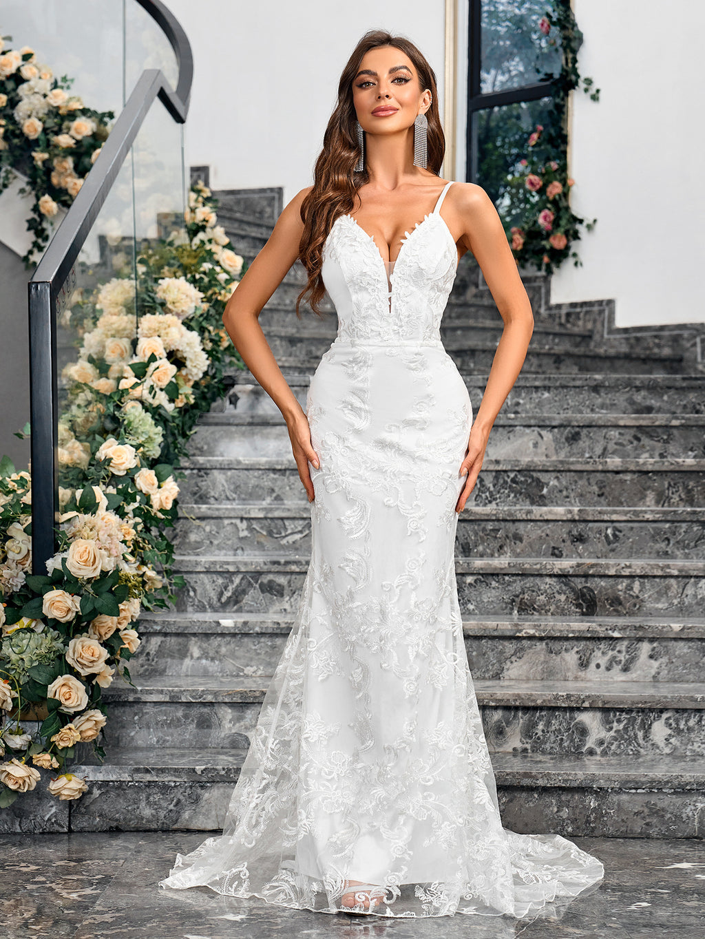 Elegant Embroidery Sheath Dress
