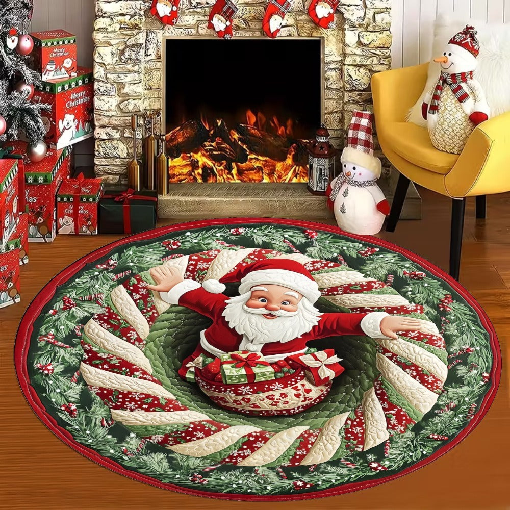 Halloween Christmas Round Carpet