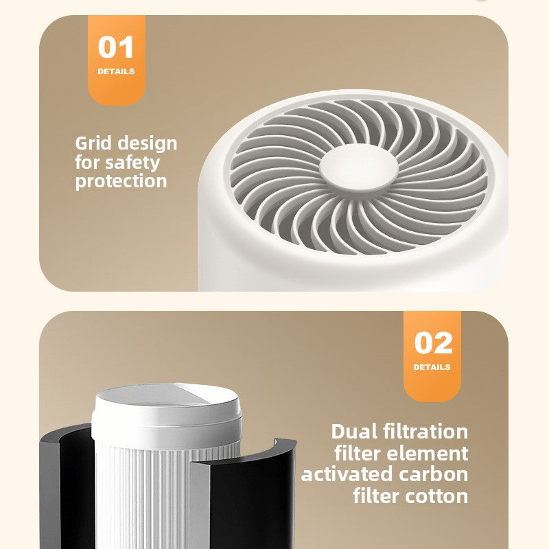 Desktop HEPA Air Purifier with Formaldehyde Removal